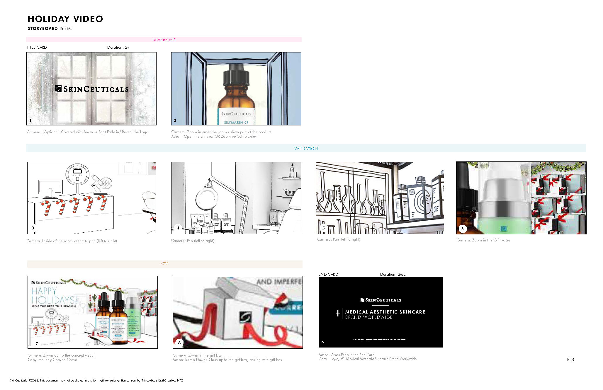 SkinCeuticals 2022 Video Storyboard