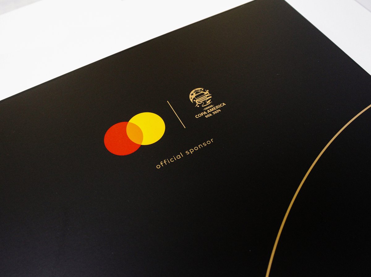 Mastercard. Official sponsor or the COPA Americal USA 2024 soccer team.