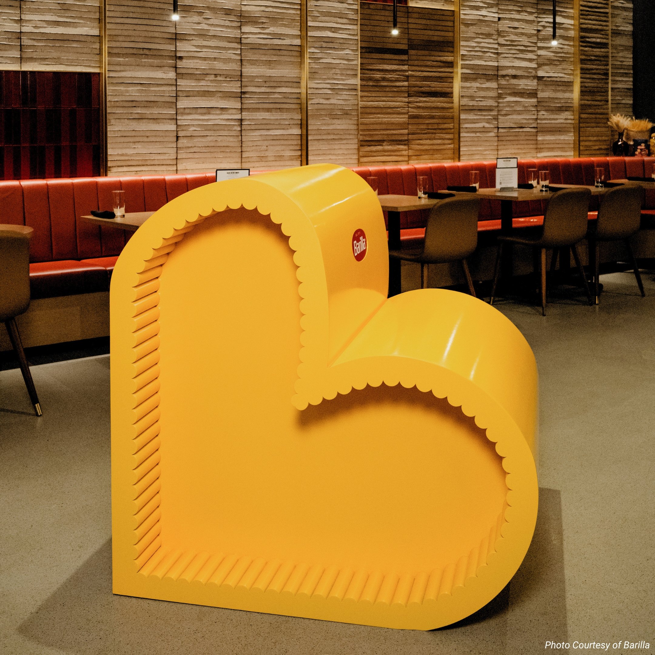 Barilla Pasta Love Seat IRL 1