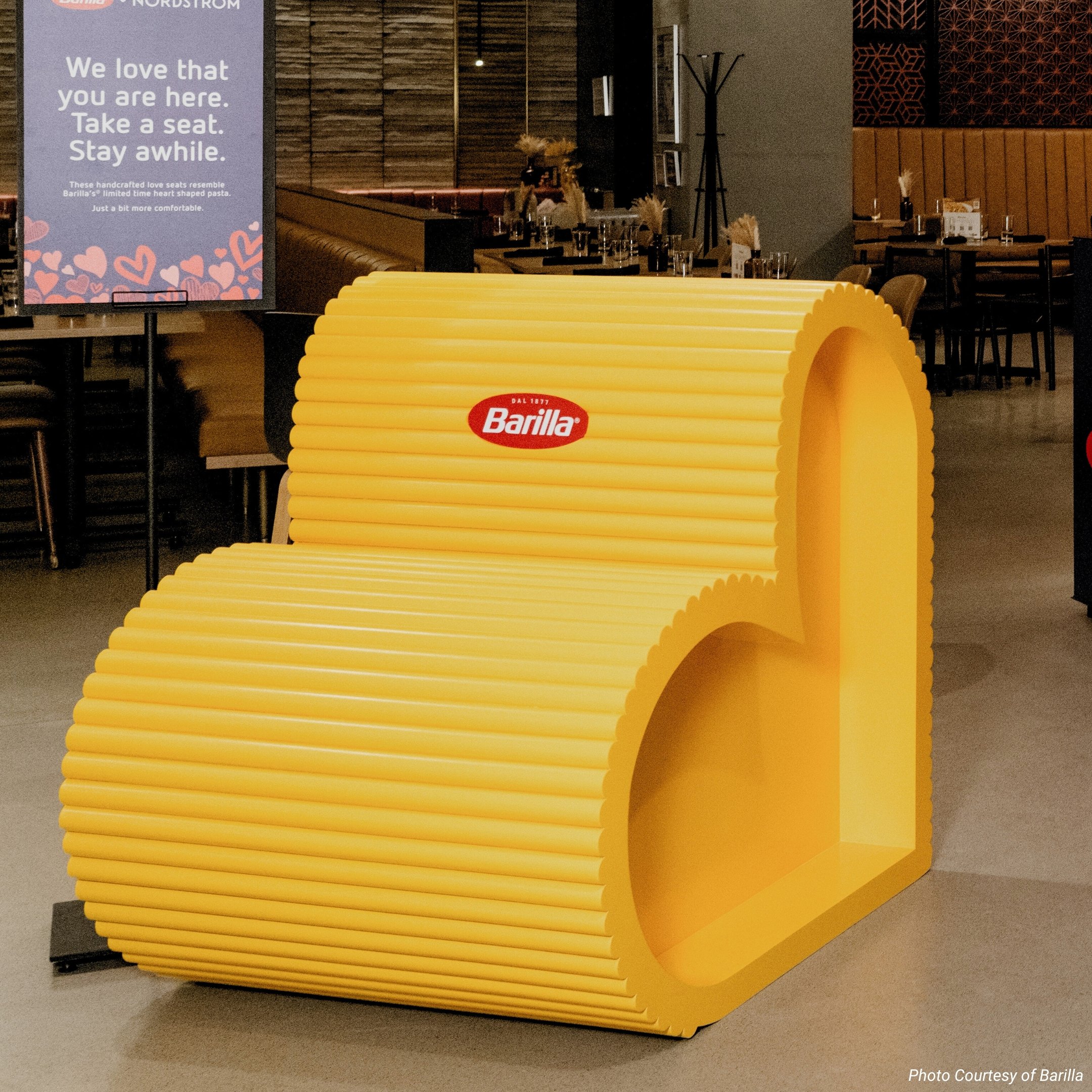 Barilla Pasta Love Seat IRL 2