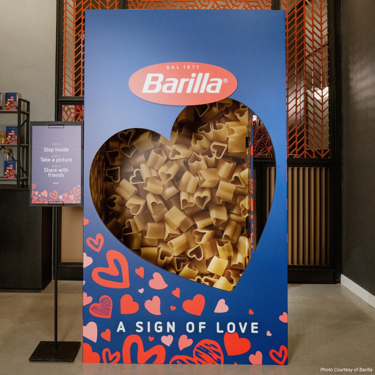 Barilla Stepping into Love Box - IRL Front View