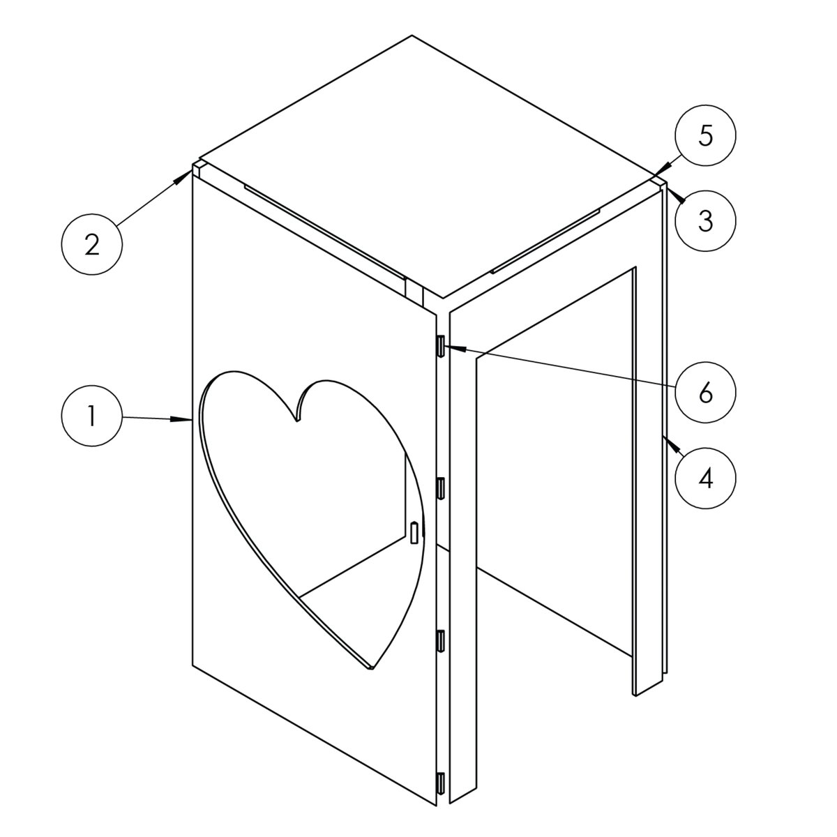Barilla Stepping into Love Box - Tech Drawing