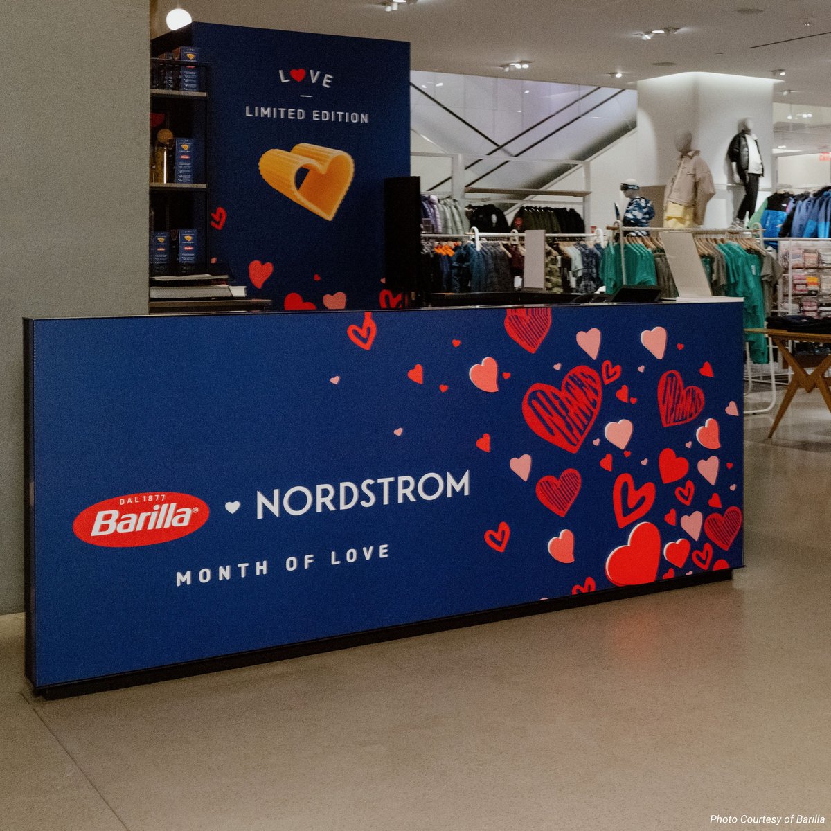Barilla x Nordstrom NYC Jeannies Host Stand Graphics - IRL View 2