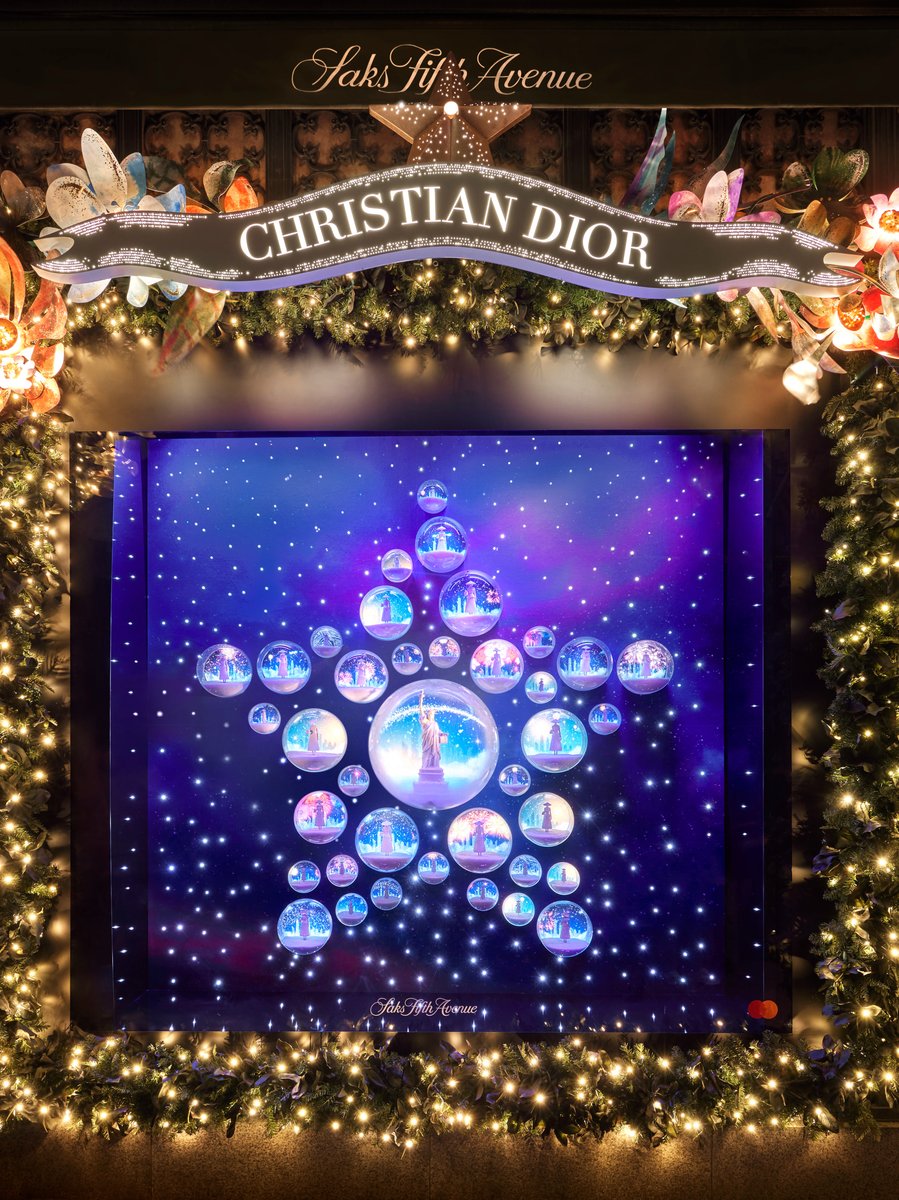 Saks Fifth Avenue and Dior team up for a holiday spectacular on the Fifth  Avenue facade