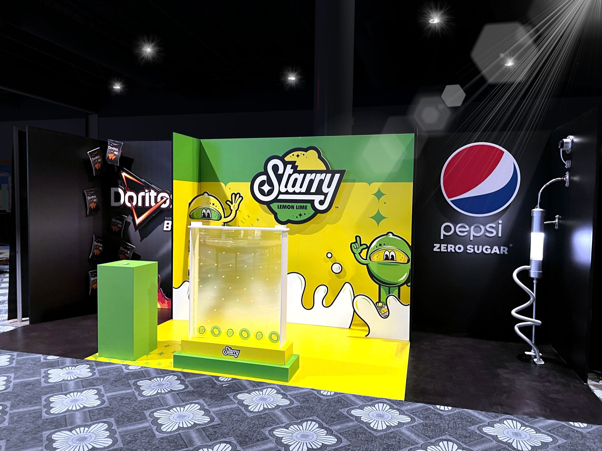 Pepsi Starry Soda Exhibit Booth