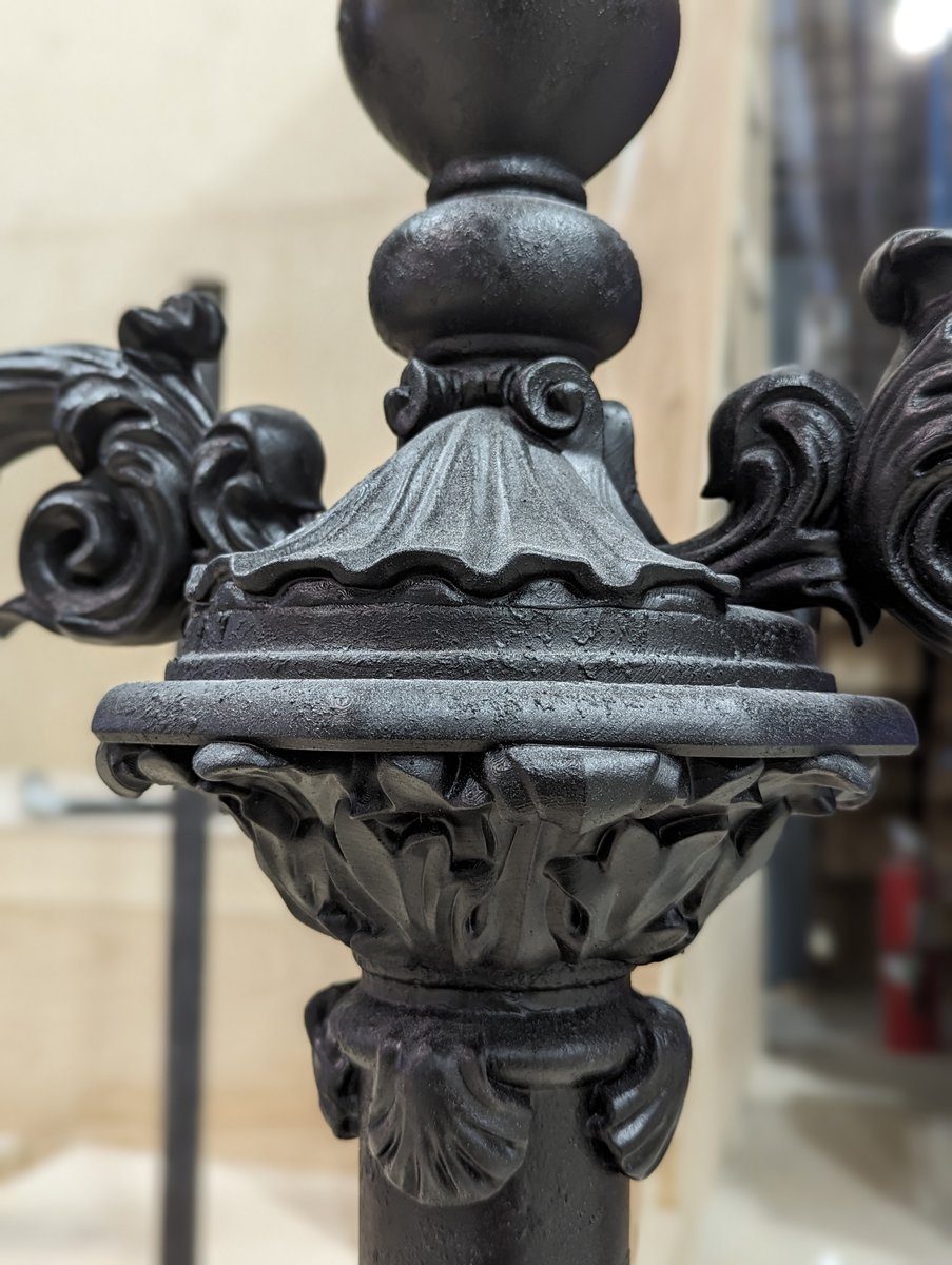 3D Printed Paris Lamp post replica