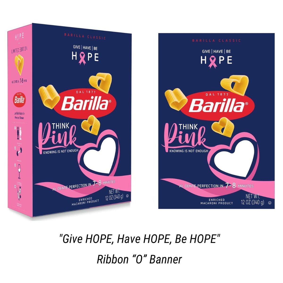 Pasta Box Ribbon “O” Banner