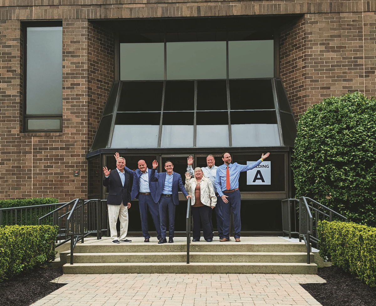 BluEdge Directors standing in front of New Facility in Carlstadt, New Jersey