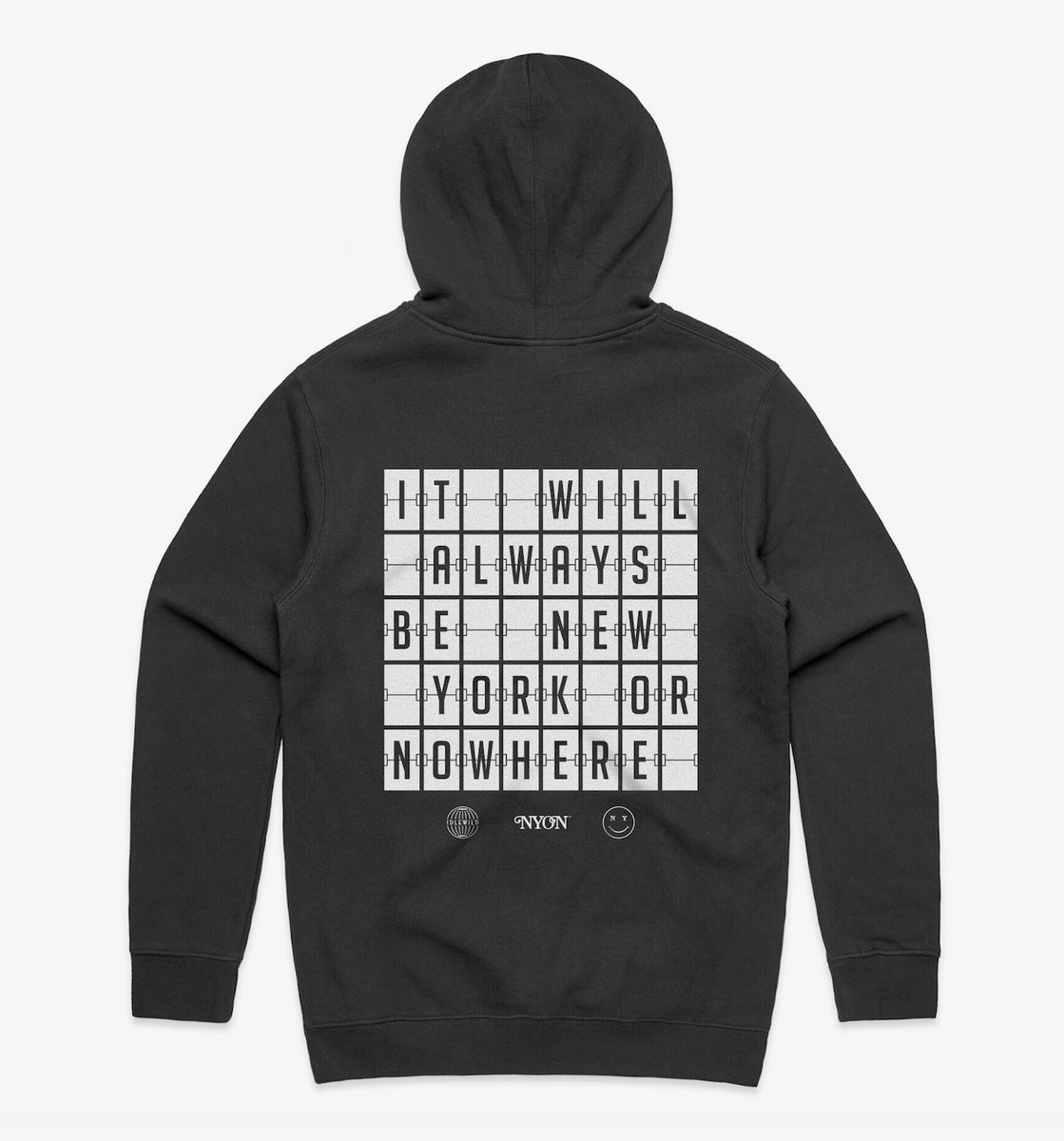 The Barbarian Group x NYON and AMEX collaboration merchandise black jumper