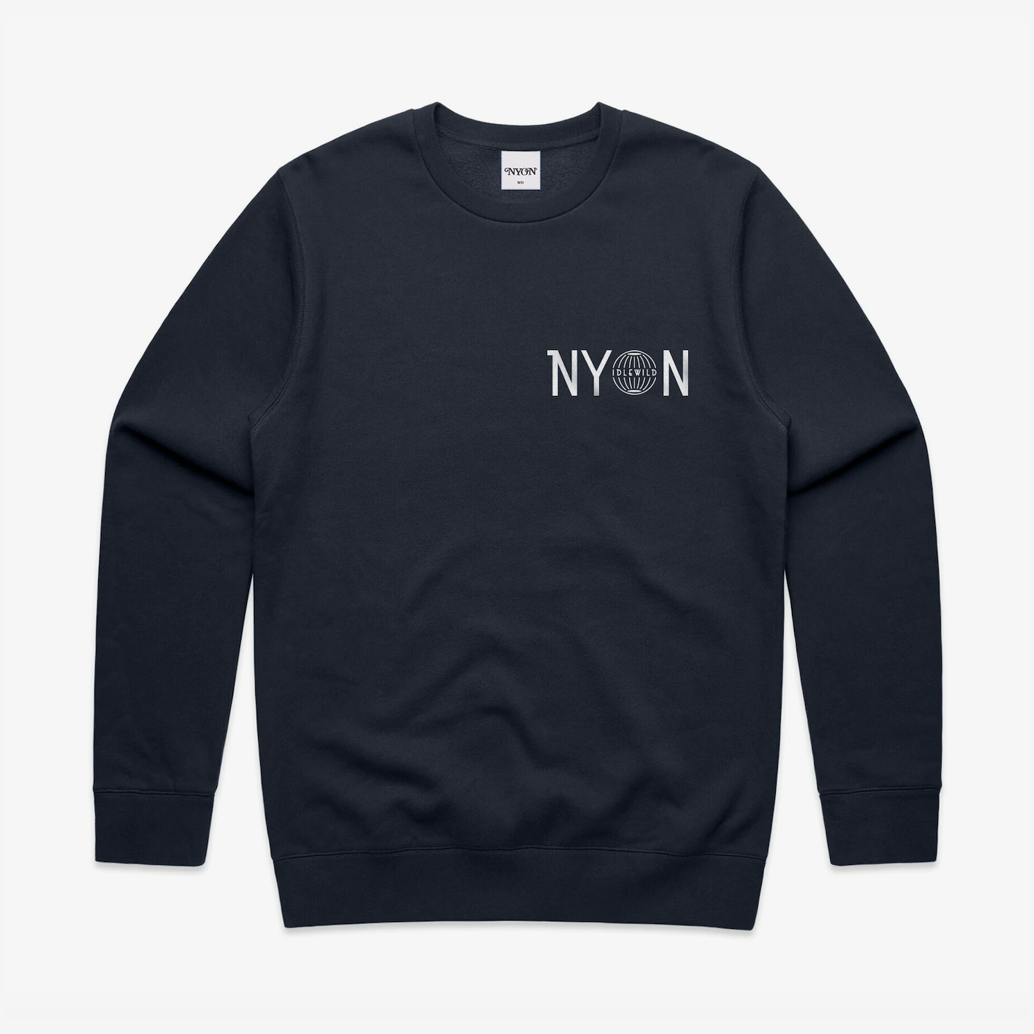 The Barbarian Group x NYON and AMEX collaboration merchandise black sweater.