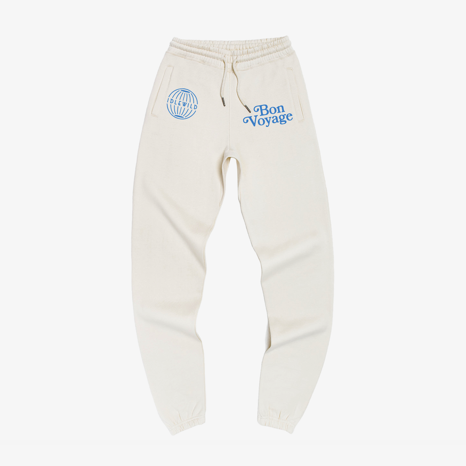 The Barbarian Group x NYON and AMEX collaboration merchandise cream sweats.