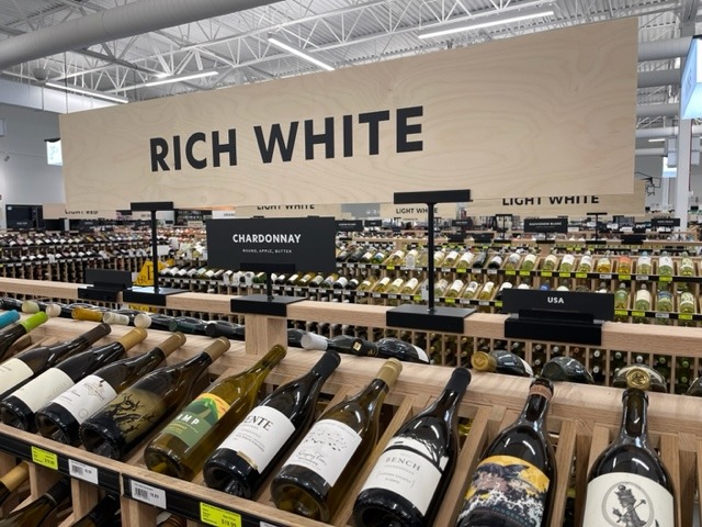 White Horse Wine and Spirits. Image of signs created.