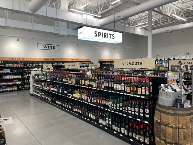White Horse Wine and Spirits. Image of signs created.