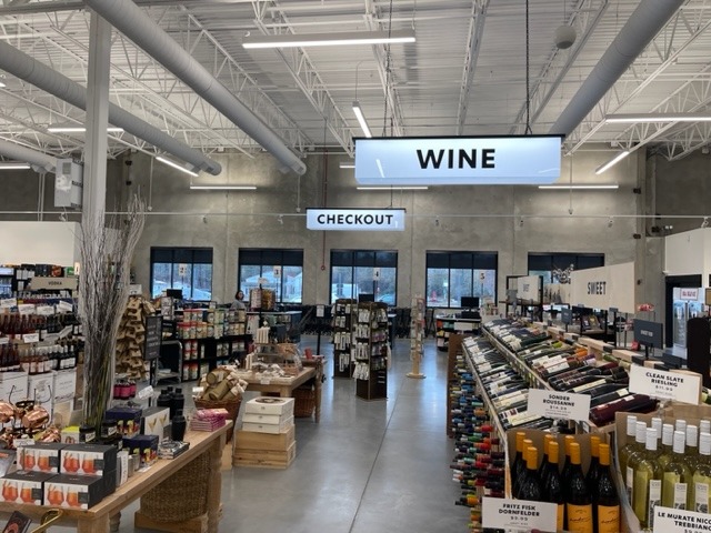 White Horse Wine and Spirits. Image of signs created.