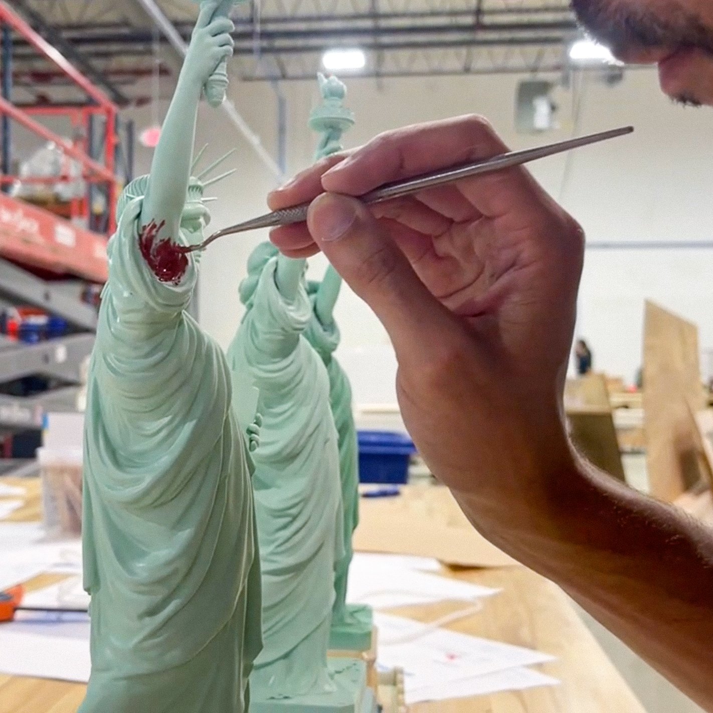 Statue of Liberty development photo.